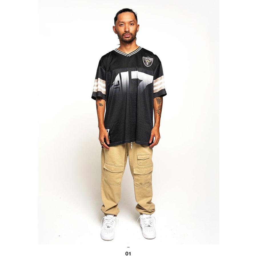 LRG LRG Vネック 半袖 メッシュ Tシャツ ゲームシャツ ホッケーシャツ