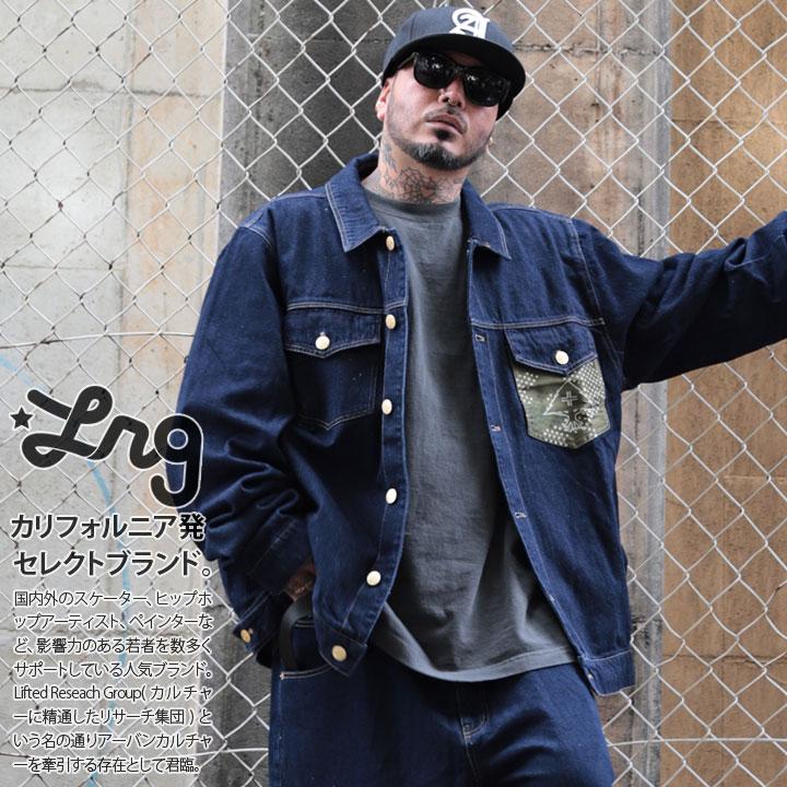 LRG アウター 長袖 Gジャン デニムジャケット ブルゾン インディゴ