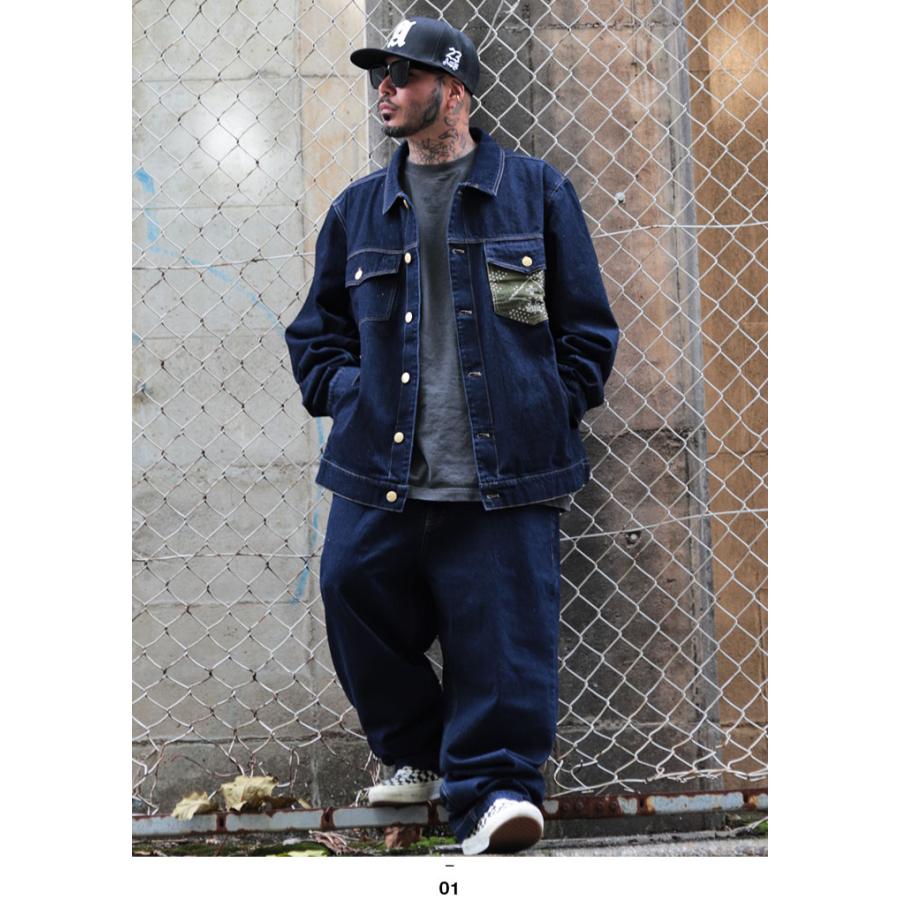 LRG アウター 長袖 Gジャン デニムジャケット ブルゾン インディゴ