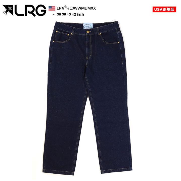 LRG デニム ジーンズ インディゴ 大きいサイズ エルアールジー