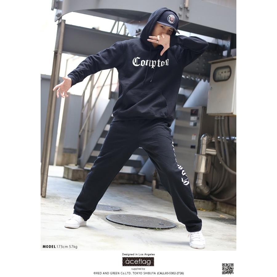 エースフラッグ Aceflag 上下セット セットアップ 長袖 パーカー スウェットパンツ ダンス メンズ レディース 大きいサイズ B系 かっこいい コンプトン Compton 本格派大人のb系xlダンス通販 通販 Yahoo ショッピング