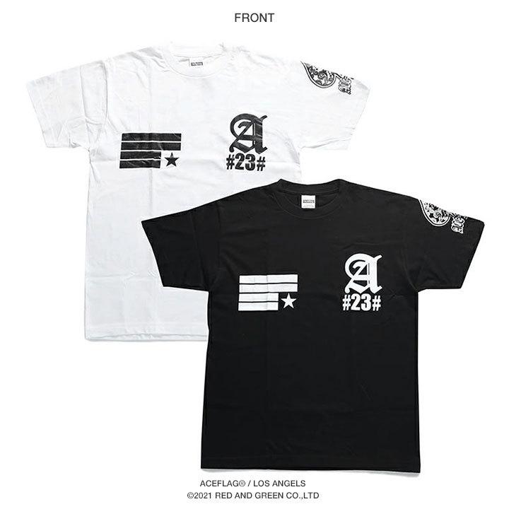 Ace Flag Tシャツ 半袖 ビッグシルエット エースフラッグ かっこいい 袖ロゴ 国旗 スペード 英字 ロゴ ペイズリー柄 ヒップホップ ダンス ストリート系 本格派大人のb系xlダンス通販 通販 Yahoo ショッピング