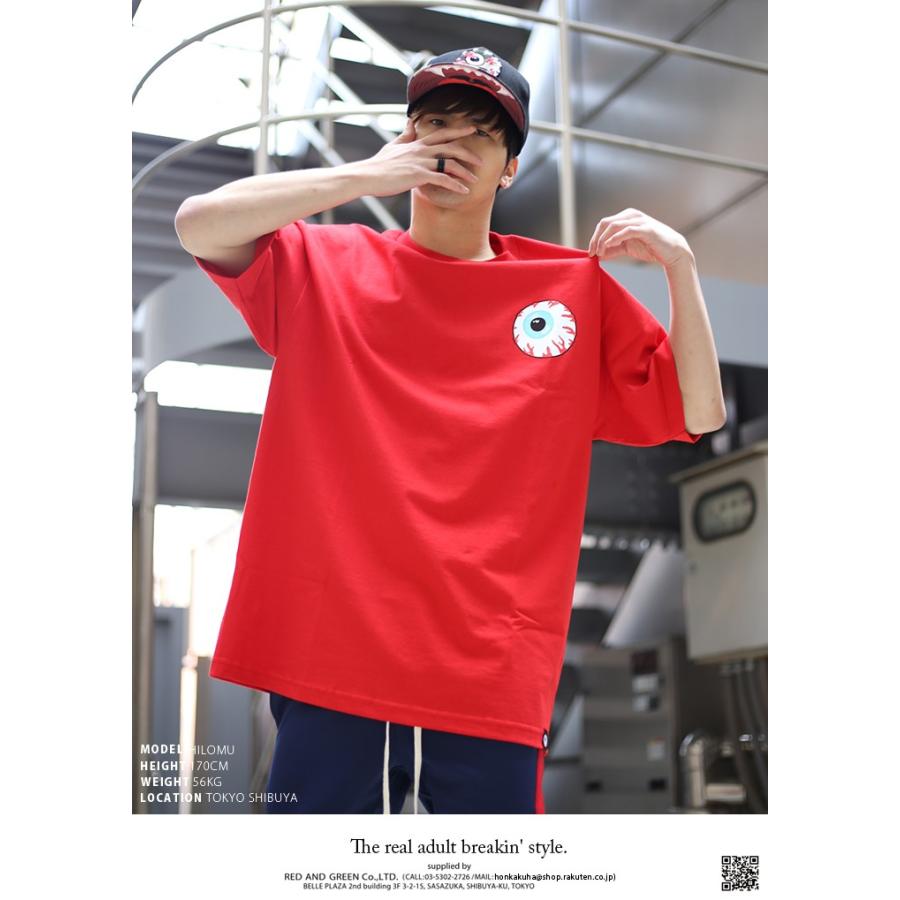 ミシカ Mishka Tシャツ 半袖 かっこいい Keepwatch キープウォッチ 目玉デザイン 赤 ピンク 本格派大人のb系xlダンス通販 通販 Yahoo ショッピング