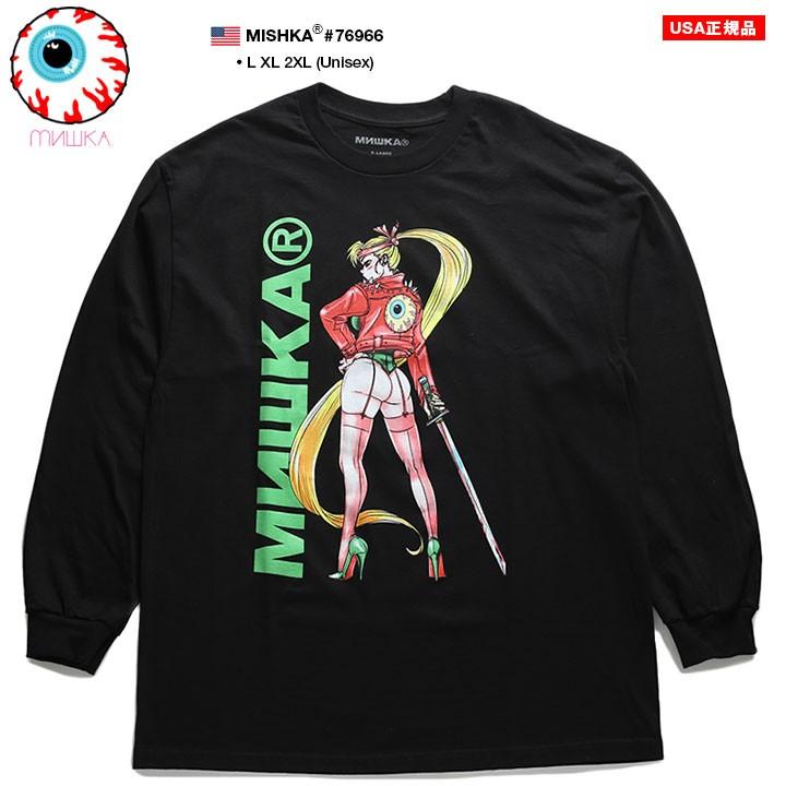 ミシカ Mishka ロンt ロングスリーブtシャツ 長袖 メンズ 大きいサイズ かっこいい おしゃれ アニメ 正義のヒロイン ビッグシルエット 本格派大人のb系xlダンス通販 通販 Yahoo ショッピング