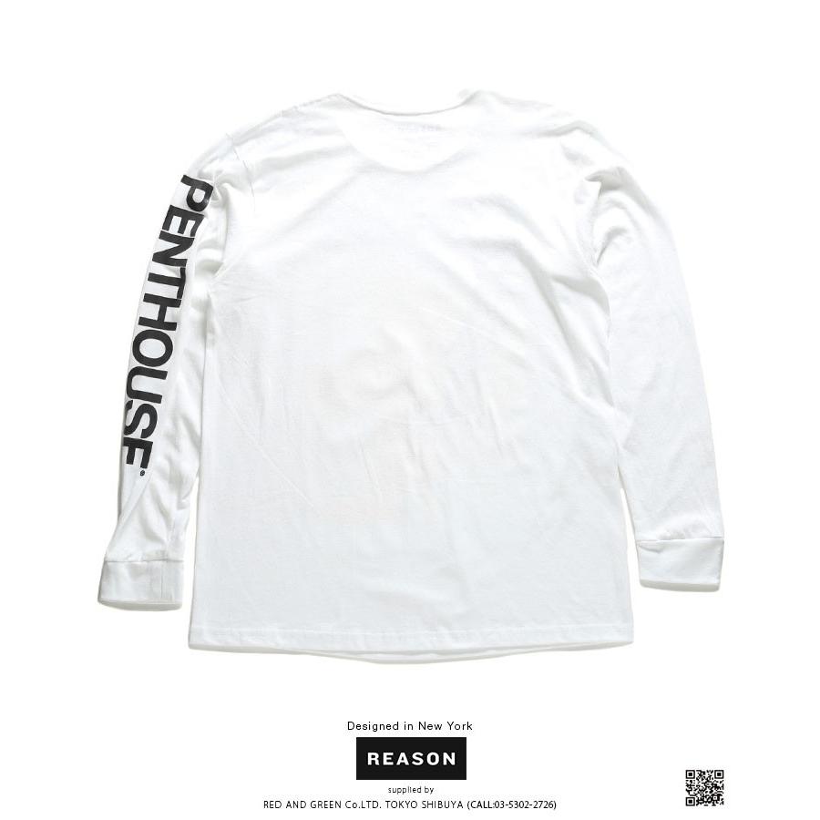 リーズン Reason ロンt 長袖 男女兼用 大きいサイズ かっこいい おしゃれ イギリス雑誌 Penthouse ペントハウス 限定コラボ 袖ロゴ Boxロゴ 本格派大人のb系xlダンス通販 通販 Yahoo ショッピング