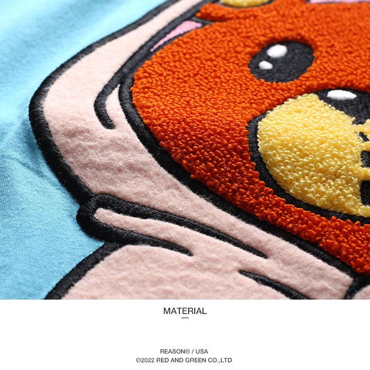 Reason Tシャツ 半袖 大きいサイズ リーズン シンプル イラスト カートゥーン かわいい 熊 ベアー パステル 刺繍 本格派大人のb系xl 零zero 通販 Yahoo ショッピング