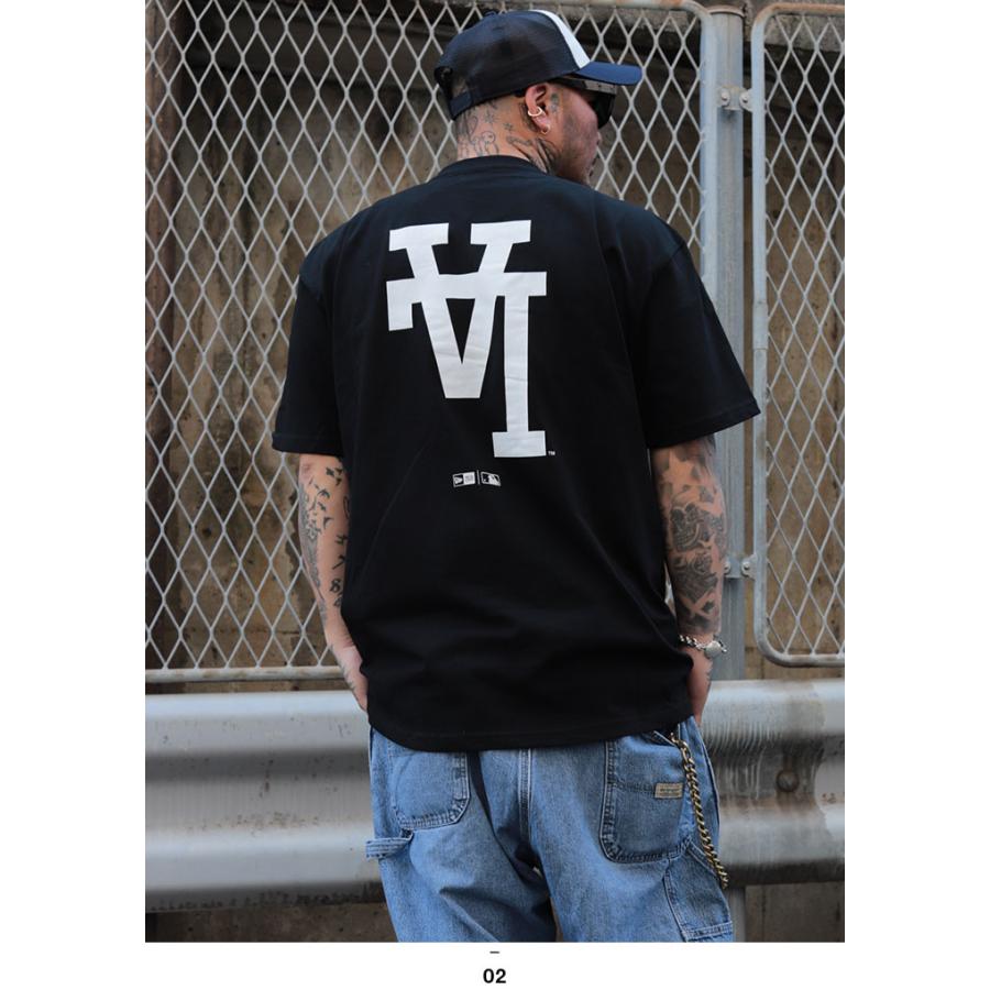 LA ロゴ ドジャース シンプル 逆さLAロゴ 大谷 ニューエラ Tシャツ