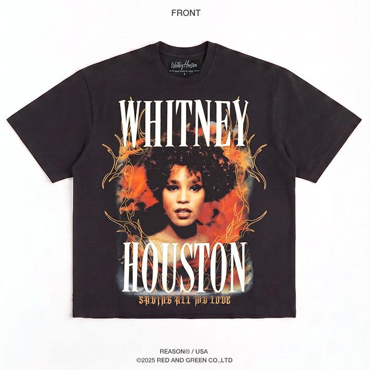 REASON × Whitney Houston Tシャツ 半袖 ホイットニーヒューストン
