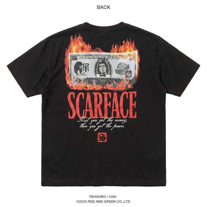 REASON × 映画 スカーフェイス Tシャツ 半袖 大きいサイズ Scarface