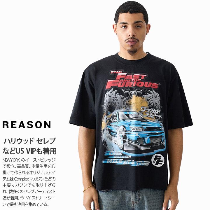 REASON × WILD SPEED ワイルド・スピード Tシャツ 半袖 大きいサイズ