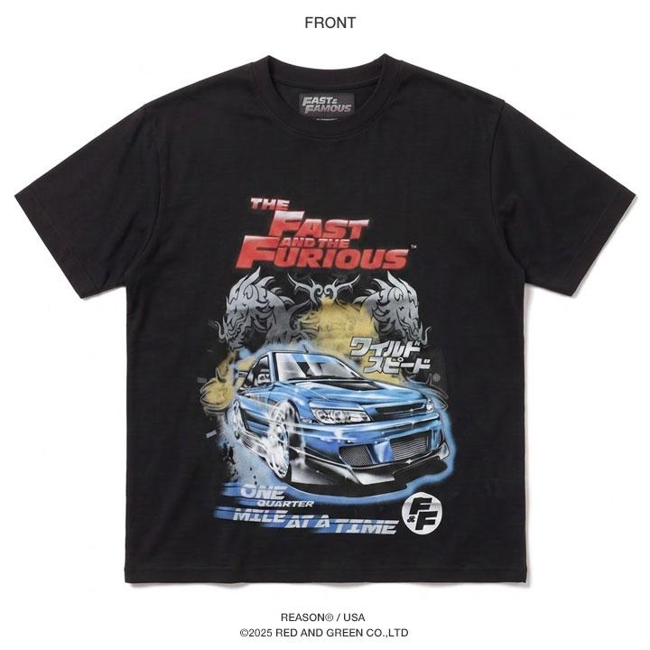 REASON × WILD SPEED ワイルド・スピード Tシャツ 半袖 大きいサイズ