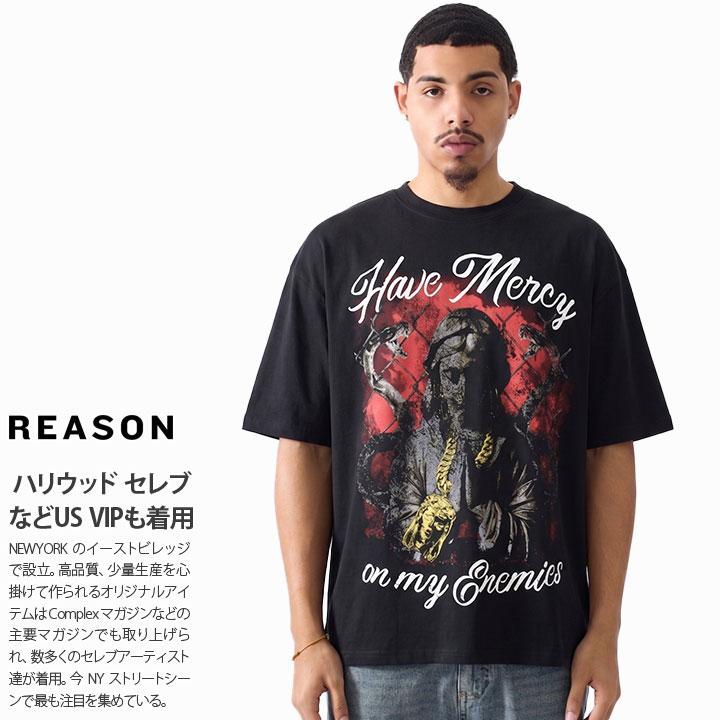 新品　XLサイズ FOR A REASON Tシャツ REASON Tシャツ 半袖 大きいサイズ リーズン おしゃれ 総柄 バロック