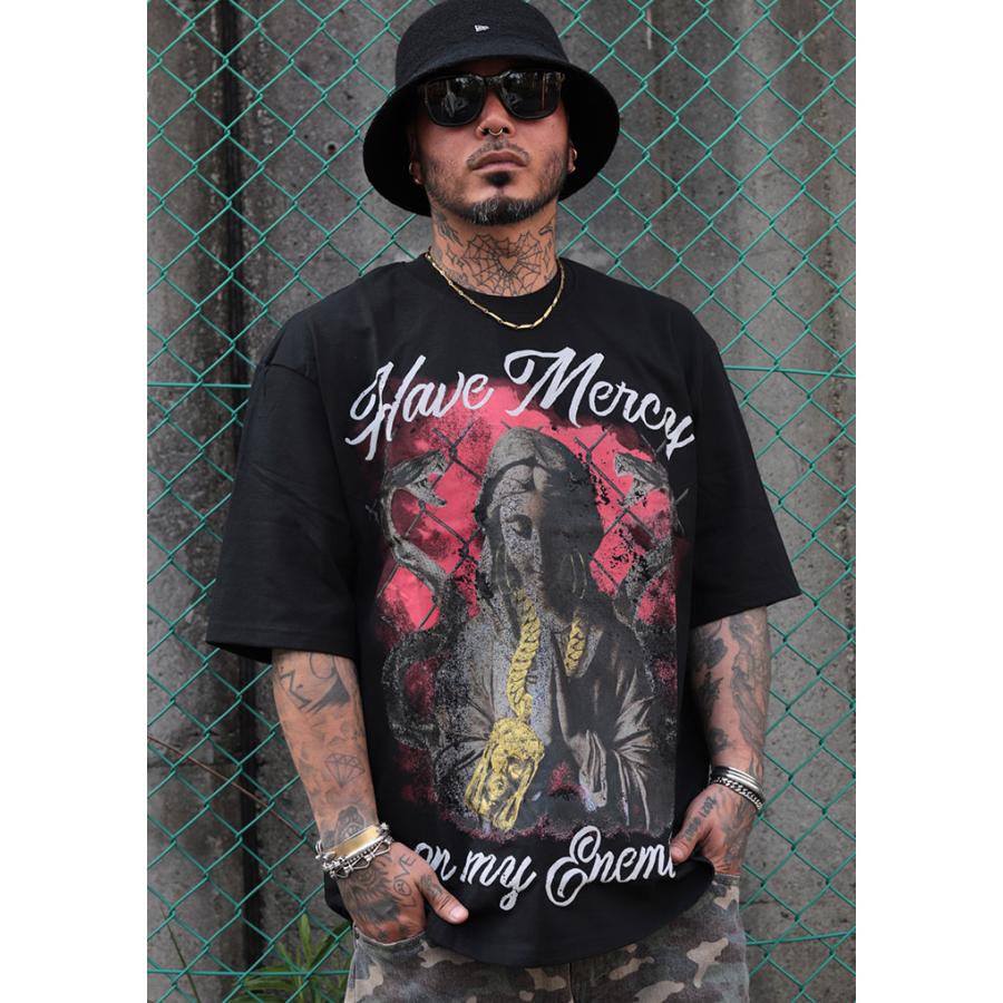 REASON Tシャツ 半袖 大きいサイズ リーズン おしゃれ 総柄 バロック