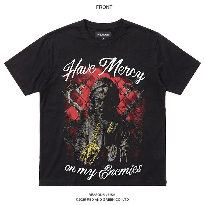 REASON Tシャツ 半袖 大きいサイズ リーズン おしゃれ 総柄 バロック