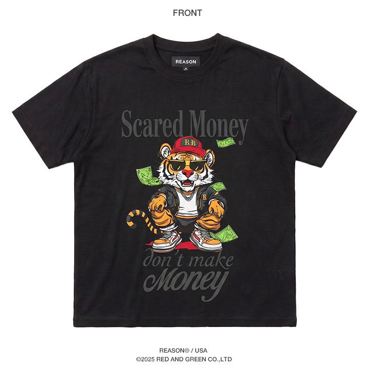 REASON Tシャツ 半袖 メンズ 春夏用 黒 大きいサイズ リーズン 派手 総