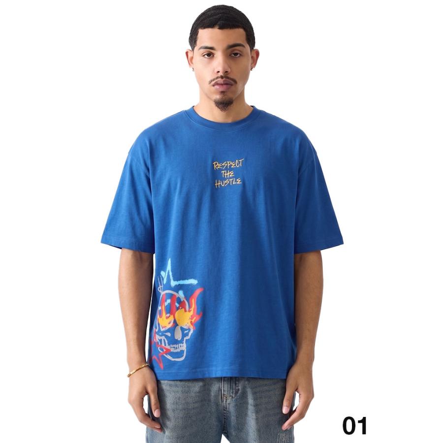 REASON Tシャツ 半袖 大きいサイズ リーズン おしゃれ 派手 総柄