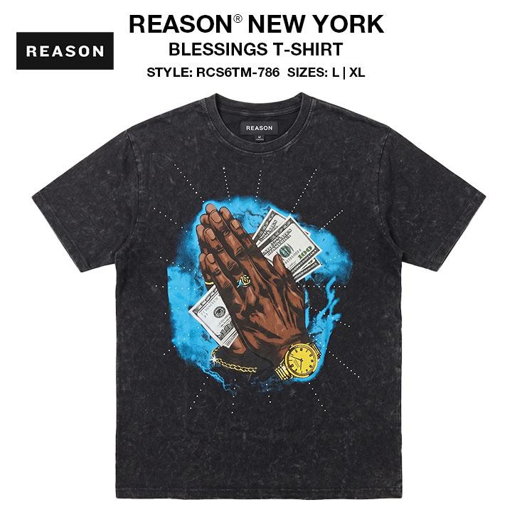 REASON Tシャツ 半袖 バロック 黒シブ 渋黒 シブ黒 大きいサイズ