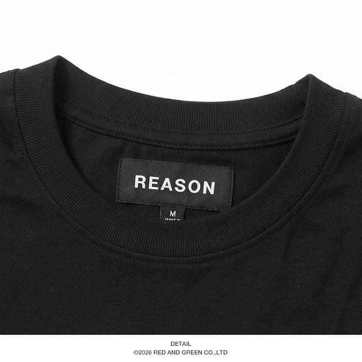 REASON Tシャツ 半袖 大きいサイズ リーズン 総柄 バロック 刺繍