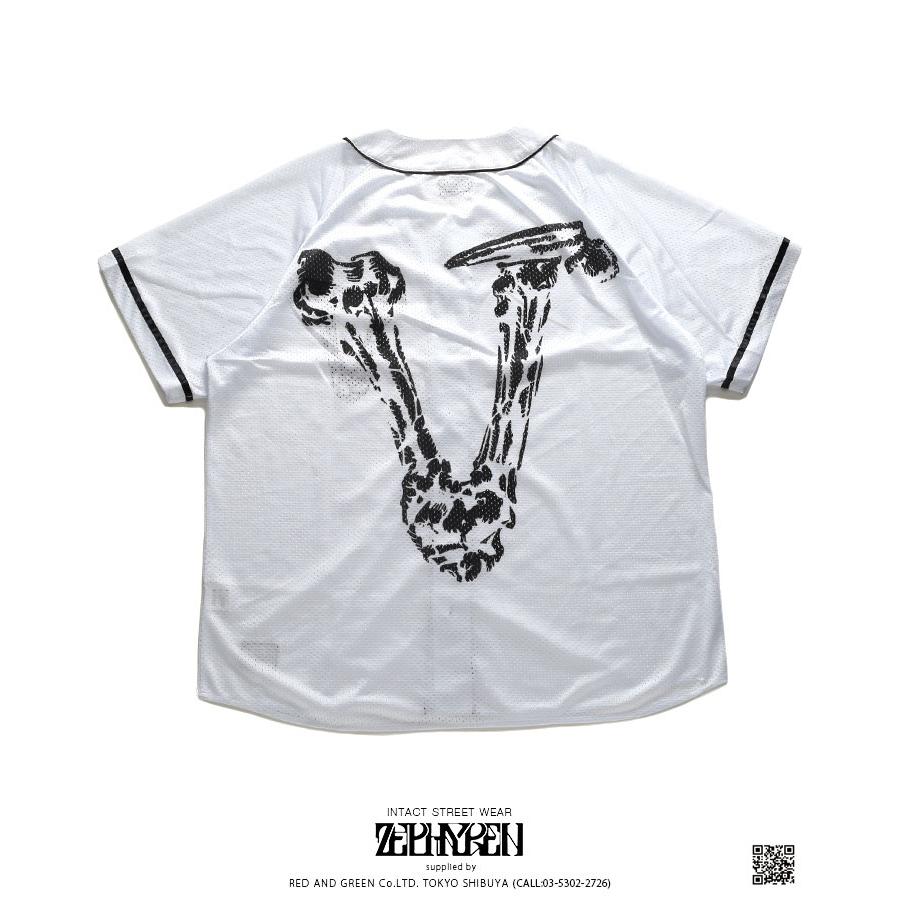 今月限定 特別大特価 ゼファレン Zephyren ベースボールシャツ ゲームシャツ 半袖 大きいサイズ かっこいい 5周年限定デザイン スカル ボーン グラフィティ ゆったり 超歓迎 Nourishafastfood Com