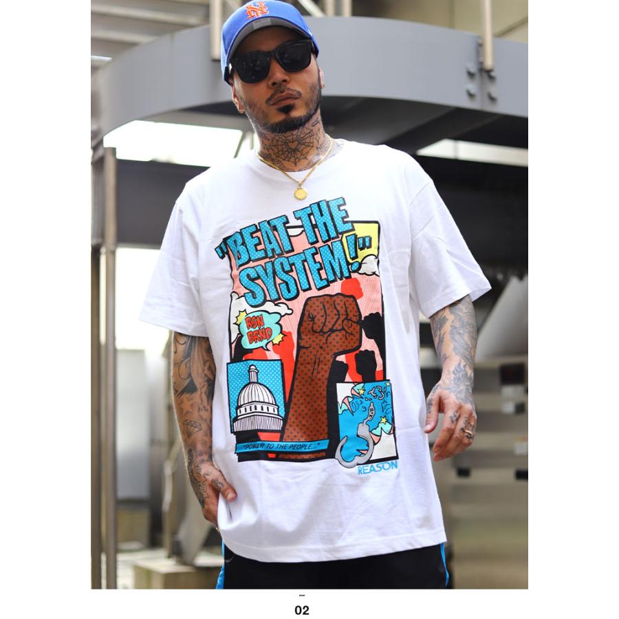 リーズン Reason Tシャツ 半袖 ポップアート 大きいサイズ かっこいい おしゃれ 拳 アメリカンコミック 漫画 アニメ ポップアート ゆったり ビッグシルエット 本格派大人のb系xl 零zero 通販 Yahoo ショッピング