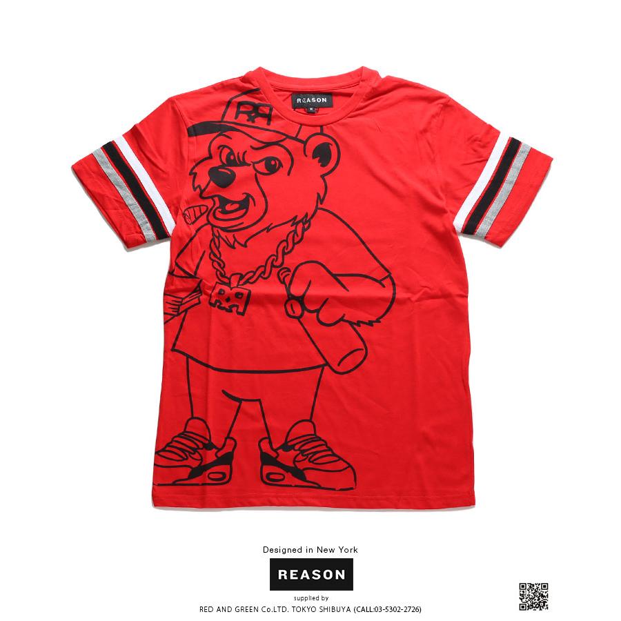 リーズン Reason Tシャツ 半袖 大きいサイズ かっこいい おしゃれ 袖ライン カートゥーン アメコミ アニメ 犬キャラクター ゆったり ビッグシルエット ギフト 本格派大人のb系xlダンス通販 通販 Yahoo ショッピング