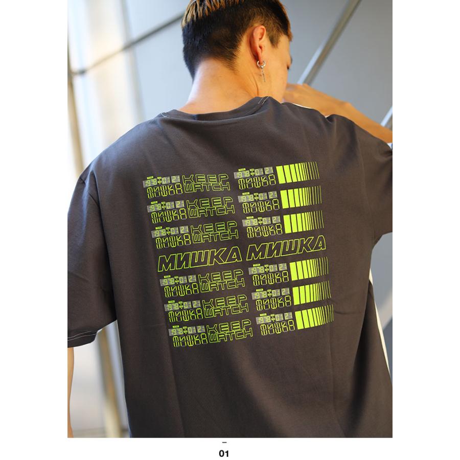 ミシカ Mishka Tシャツ 半袖 切替 かっこいい おしゃれ バイカラー アシンメトリー Keepwatch キープウォッチ 目玉デザイン 人気キャラクター ギフト 本格派大人のb系xlダンス通販 通販 Yahoo ショッピング