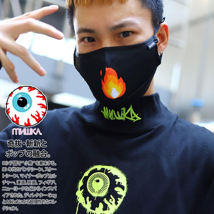 ミシカ Mishka ロンt 長袖 大きいサイズ かっこいい おしゃれ モックネック 袖ロゴ Keepwatch キープウォッチ 目玉デザイン 人気キャラクター シンプル 刺繍 本格派大人のb系xlダンス通販 通販 Yahoo ショッピング