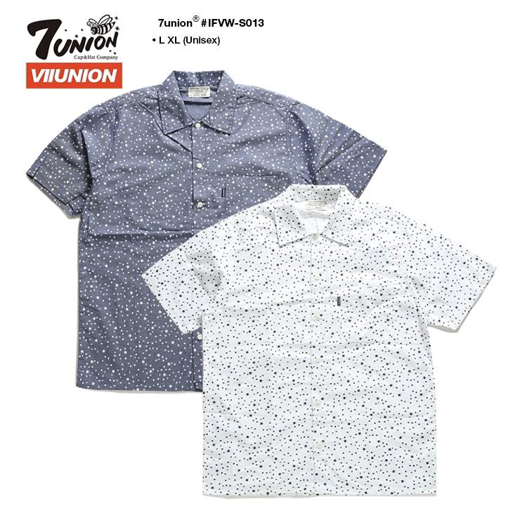 セブンユニオン 7union 半袖シャツ 総柄 プリント メンズ レディース 大きいサイズ B系 かっこいい おしゃれ スター 星 総柄 アメカジ ダンス衣装 スケート 本格派大人のb系xlダンス通販 通販 Yahoo ショッピング