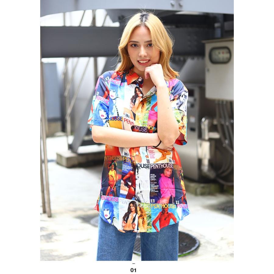 リーズン Reason Penthouse ペントハウス 限定コラボ 半袖シャツ アロハシャツ 柄シャツ 総柄 大きいサイズ かっこいい おしゃれ イギリス雑誌 総柄 セクシー 本格派大人のb系xlダンス通販 通販 Yahoo ショッピング