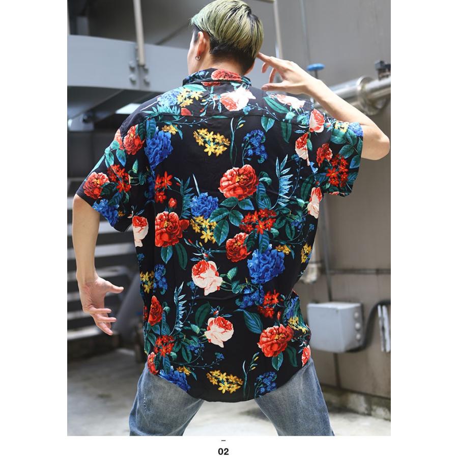 リーズン Reason 半袖シャツ アロハシャツ 柄シャツ 大きいサイズ かっこいい おしゃれ 花柄 カラフル 総柄 海外セレクト アメカジ セレブ トラッド ギフト 本格派大人のb系xlダンス通販 通販 Yahoo ショッピング