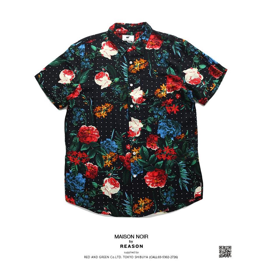 リーズン Reason 半袖シャツ アロハシャツ 柄シャツ 大きいサイズ かっこいい おしゃれ 花柄 薔薇 ドット柄 サーフィン カラフル 総柄 海外セレクト 本格派大人のb系xlダンス通販 通販 Yahoo ショッピング