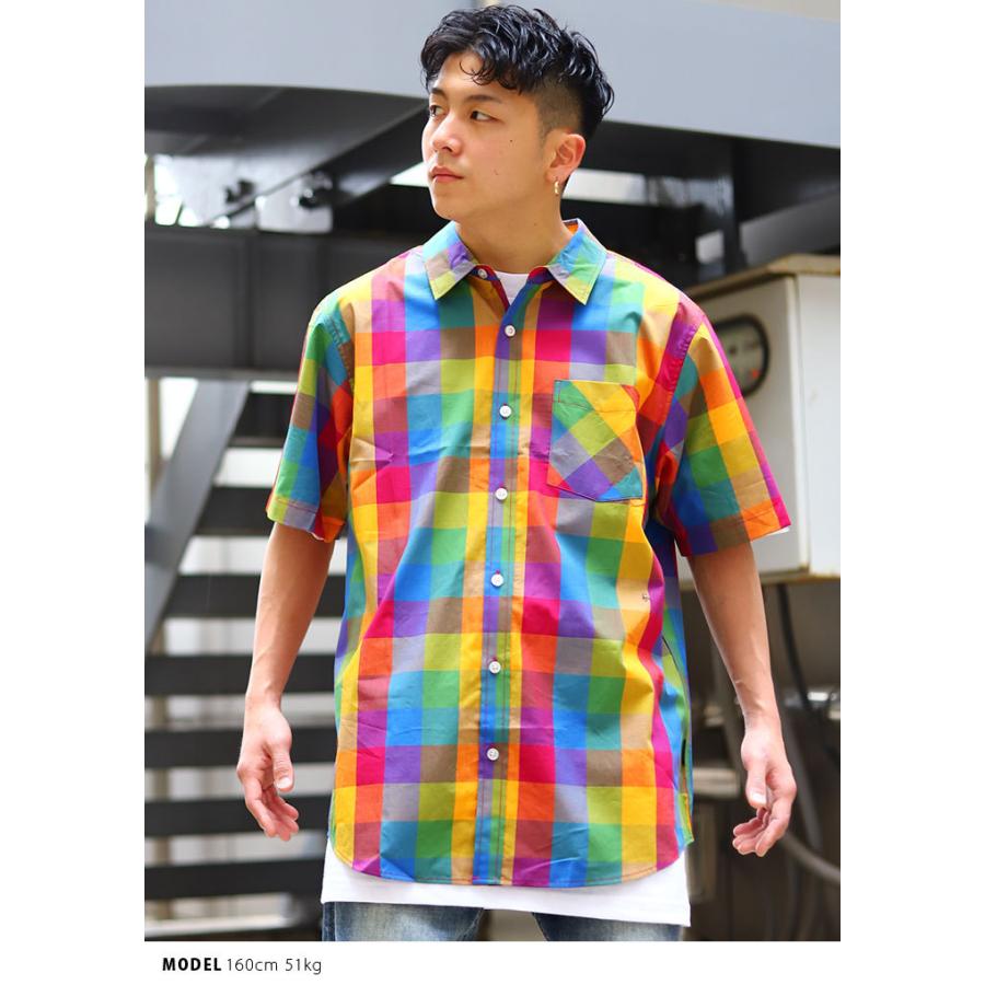 コンビニ受取対応商品 Lrg 半袖シャツ メンズ レディース 春夏用 黄色 大きいサイズ エルアールジー シャツ 半袖 チェックシャツ チェック おしゃれ かっこいい 正規店仕入れの Fcrtt Org