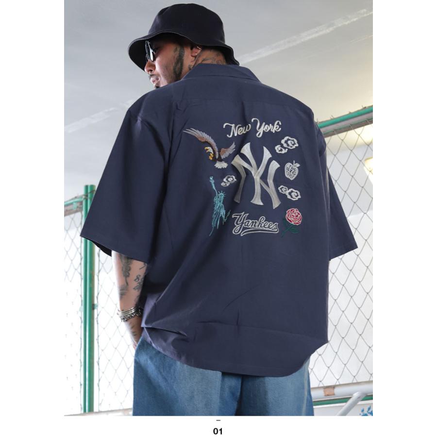 NEW ERA（ニューエラ） ニューヨークヤンキース 柄シャツ アロハシャツ