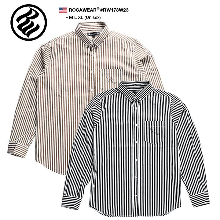 脇に タウポ湖 ロープ 茶色 ストライプ シャツ Rapbiznes Com