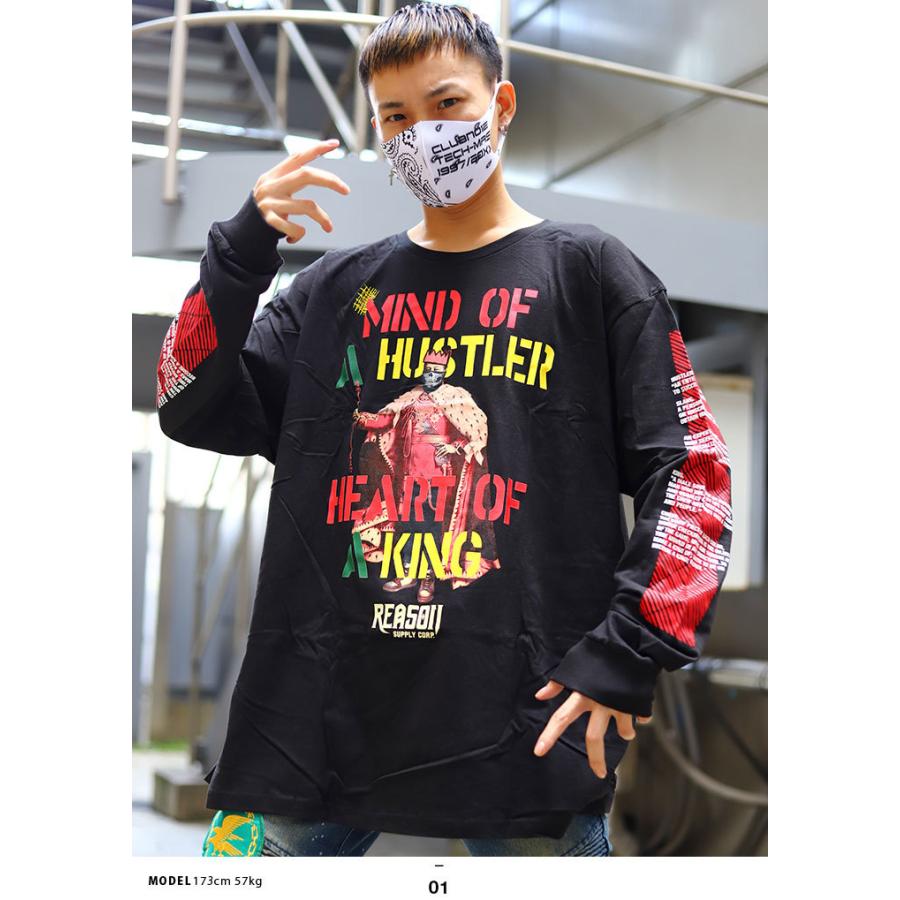リーズン Reason ロンt 長袖 大きいサイズ かっこいい おしゃれ 袖ロゴ Hustler ハスラー ビッグシルエット 海外セレクト アメカジ セレブ ラッパー 本格派大人のb系xlダンス通販 通販 Yahoo ショッピング