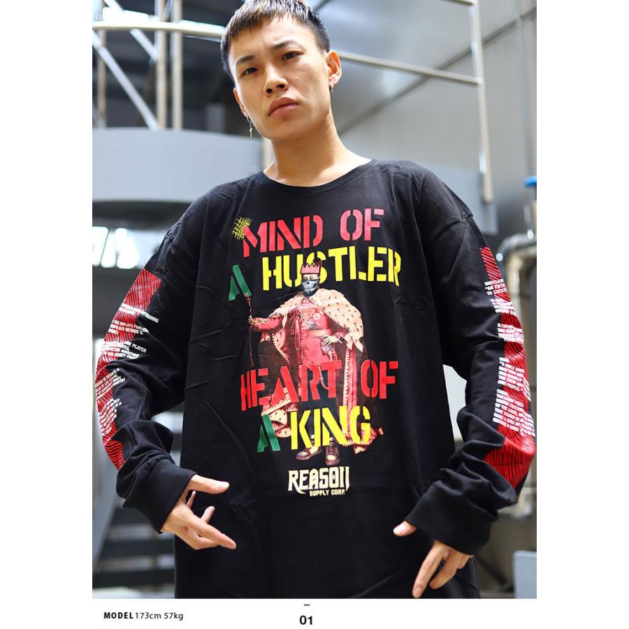 リーズン Reason ロンt 長袖 大きいサイズ かっこいい おしゃれ 袖ロゴ Hustler ハスラー ビッグシルエット 海外セレクト アメカジ セレブ ラッパー 本格派大人のb系xlダンス通販 通販 Yahoo ショッピング