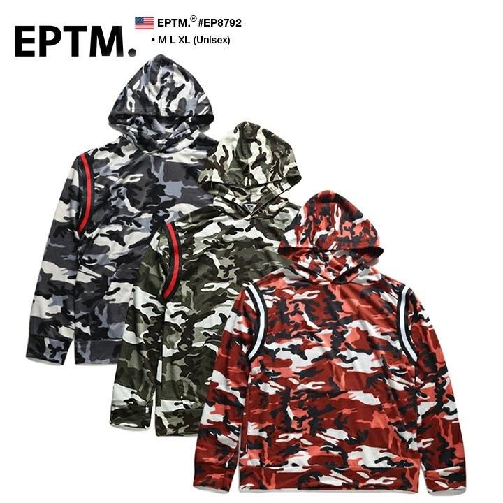 上等な エピトミ Eptm フードパーカー スウェット 長袖 メンズ レディース 大きいサイズ B系 おしゃれ 総柄 迷彩 カモフラ プリント ライン ビッグシルエット Karolinemedeiros Com Br