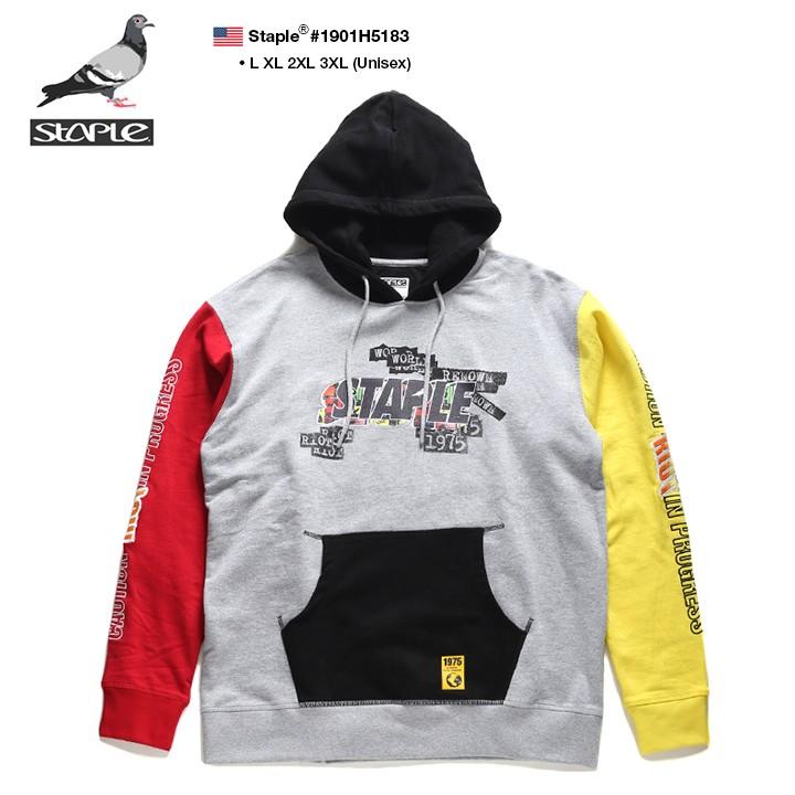 ステイプル Staple フードパーカー スウェット 長袖 メンズ レディース 大きいサイズ B系 かっこいい おしゃれ 刺繍 ワッペン ファイヤーパターン 本格派大人のb系xlダンス通販 通販 Yahoo ショッピング