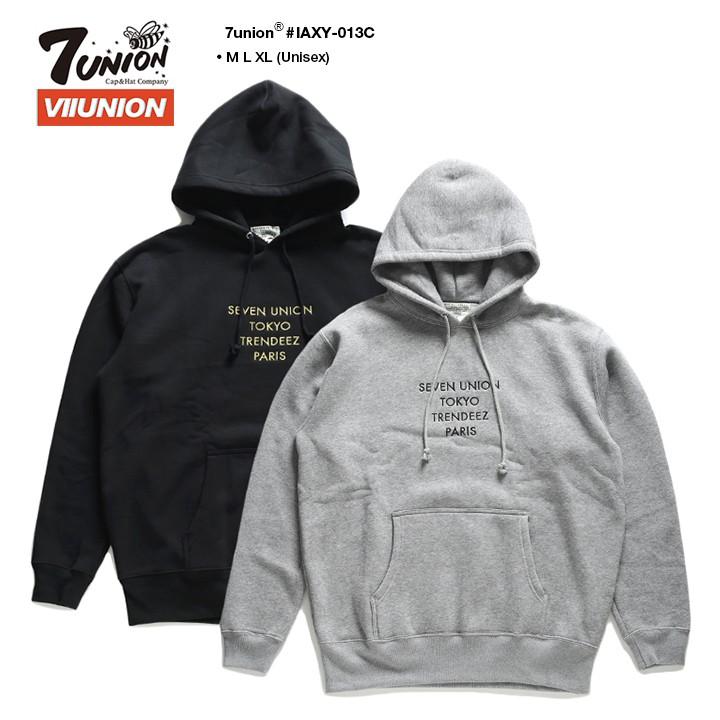 セブンユニオン 7union フードパーカー スウェット 長袖 メンズ レディース 大きいサイズ B系 かっこいい おしゃれ 金刺繍 限定ロゴ 裏起毛 シンプル 本格派大人のb系xlダンス通販 通販 Yahoo ショッピング