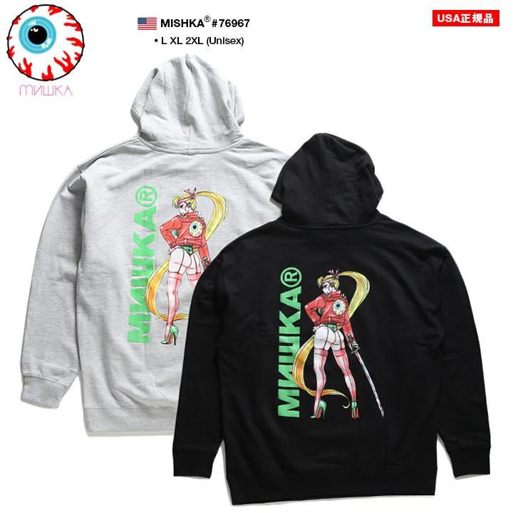 ミシカ Mishka フードパーカー スウェット 長袖 大きいサイズ かっこいい おしゃれ Keepwatch キープウォッチ 目玉人気キャラクター アニメ ビッグシルエット 本格派大人のb系xlダンス通販 通販 Yahoo ショッピング