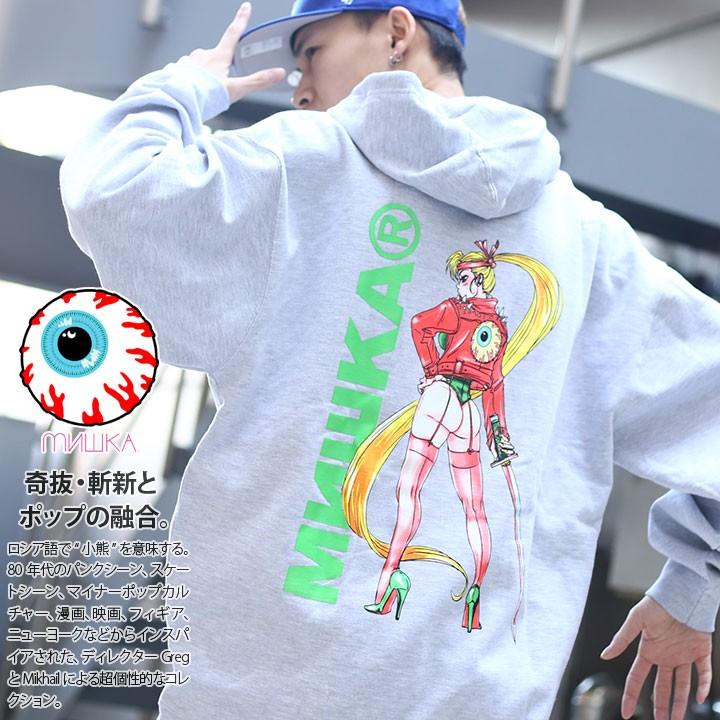 ミシカ Mishka フードパーカー スウェット 長袖 大きいサイズ かっこいい おしゃれ Keepwatch キープウォッチ 目玉人気キャラクター アニメ ビッグシルエット 本格派大人のb系xlダンス通販 通販 Yahoo ショッピング