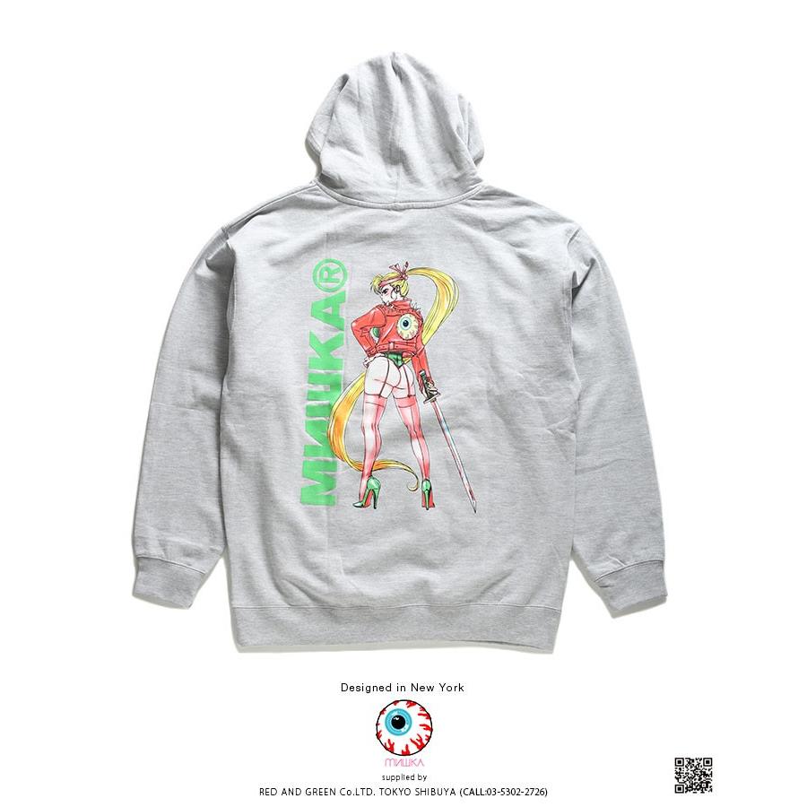 ミシカ Mishka フードパーカー スウェット 長袖 大きいサイズ かっこいい おしゃれ Keepwatch キープウォッチ 目玉人気キャラクター アニメ ビッグシルエット 本格派大人のb系xlダンス通販 通販 Yahoo ショッピング
