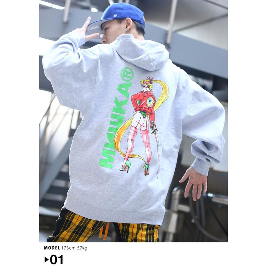 ミシカ Mishka フードパーカー スウェット 長袖 大きいサイズ かっこいい おしゃれ Keepwatch キープウォッチ 目玉人気キャラクター アニメ ビッグシルエット 本格派大人のb系xlダンス通販 通販 Yahoo ショッピング