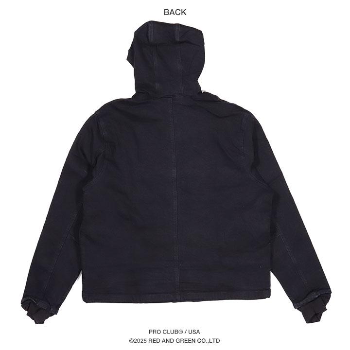 PRO CLUB アウター 長袖 Gジャン カバーオール パーカー 無地 デニム