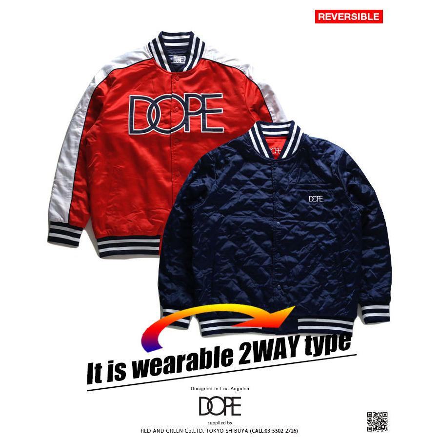 ドープ Dope スタジャン ジャケット アウター 長袖 M L Xl 2l Ll 2xl 3l Xxl 大きいサイズ かっこいい おしゃれ 袖ライン スカジャン 刺繍 ギフト 本格派大人のb系xlダンス通販 通販 Yahoo ショッピング