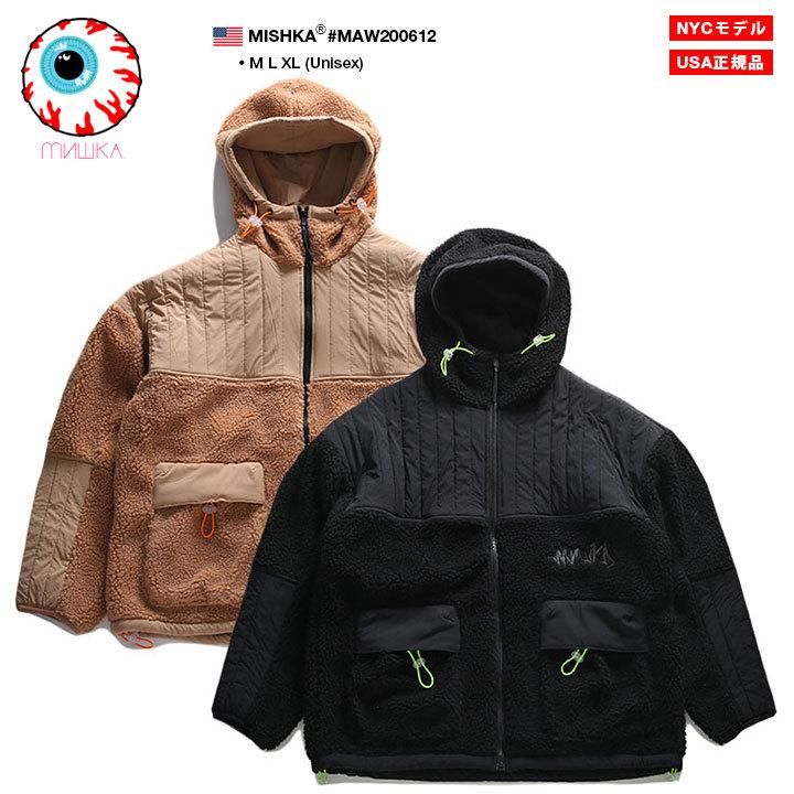 ミシカ Mishka アウター ボアジャケット フリース 防寒 フード 長袖 大きいサイズ かっこいい 切替 ナイロン 刺繍 Keepwatch ビッグシルエット 本格派大人のb系xlダンス通販 通販 Yahoo ショッピング