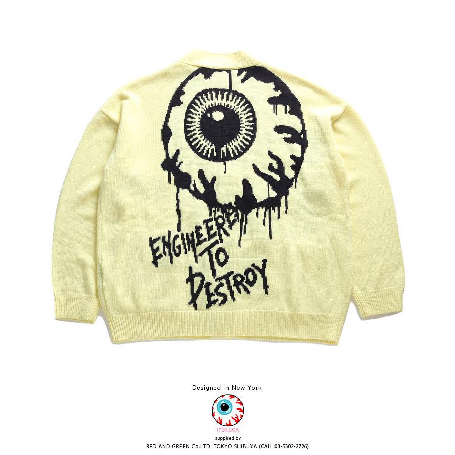 お買い求めしやすい価格 Mishka ニット 長袖 メンズ レディース 春秋冬用 黄色 青 M L ミシカ カーディガン セーター かっこいい おしゃれ Keepwatch キープウォ 30 Offアウトレットsale Parjal Fr