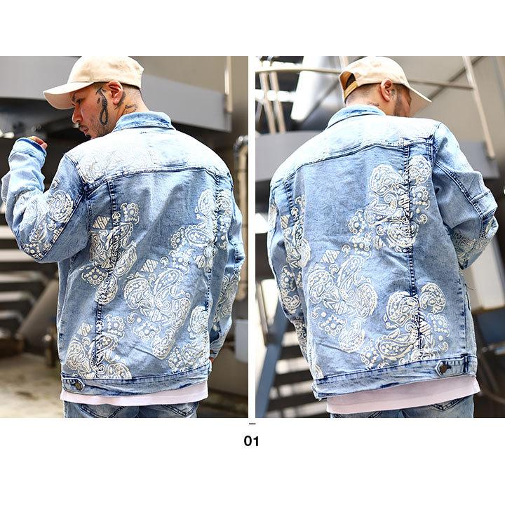 REASON アウター 秋 長袖 Gジャン デニムジャケット 大きいサイズ