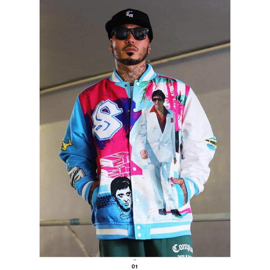 REASON × 映画 Scarface スカーフェイス アウター 長袖 スタジャン