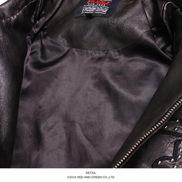 FUBU（フブ） アウター 長袖 レザージャケット ブルゾン メンズ 春秋冬